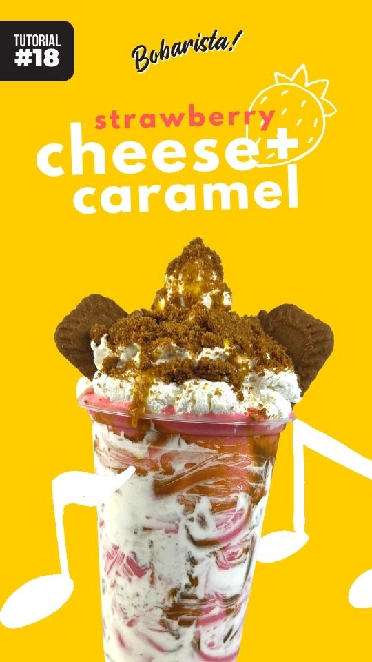 tutorial 18 - strawberry cheese and caramel